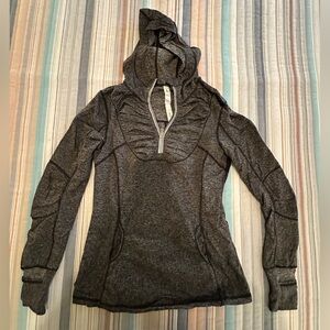 Lululemon Grey Workout Hoodie Size 8
